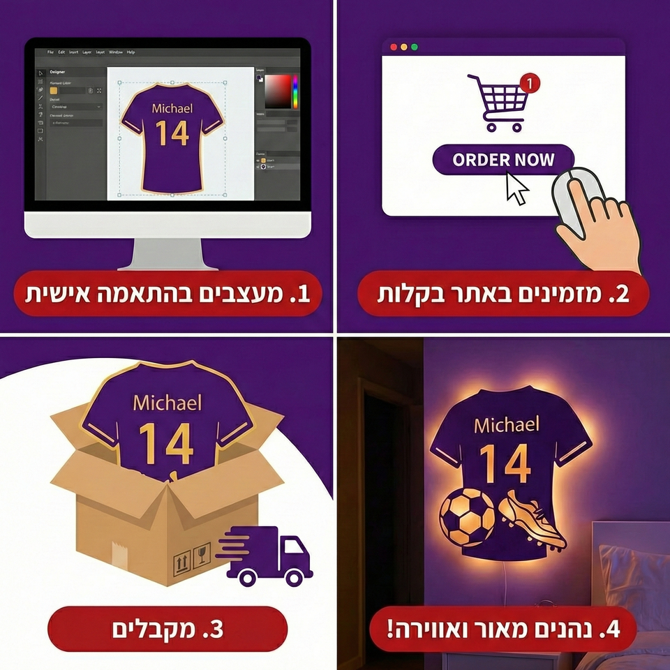 המראה שכל ספורטאי צריך - בעיצוב אישי שלכם